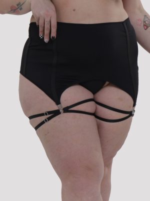 7301 - Portaligas tricot trenzado